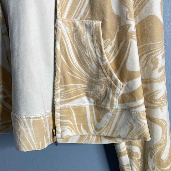 Juicy Couture Beachwood Swirl Micro Sherpa Lined Sweatsuit Sweatpants Medium Hoo - Picture 12 of 12